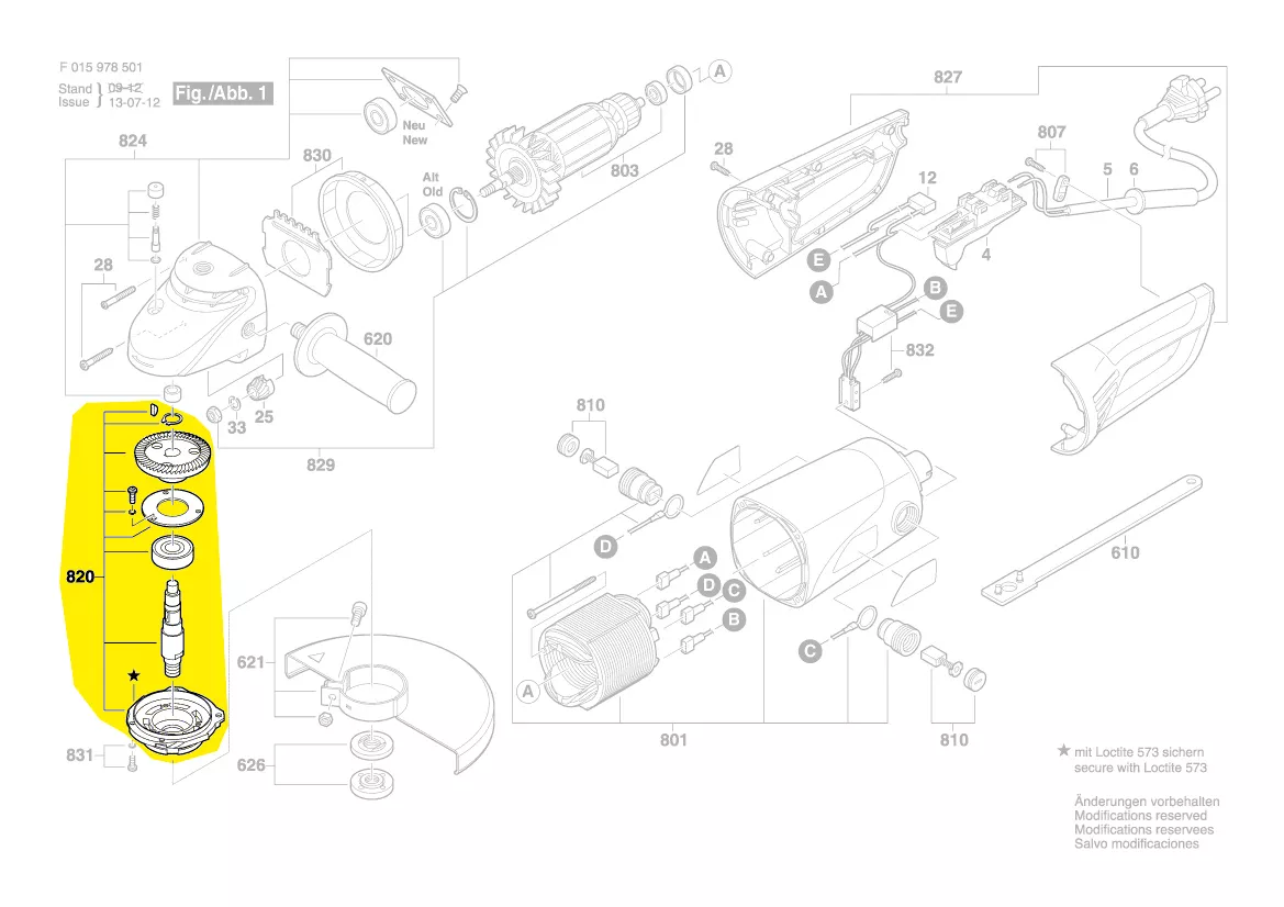 Couronne d\'angle meuleuse 9780 / 9781 / 9785 / 9786 Skil